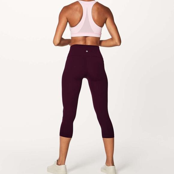 Lululemon High Rise Wunder Under Crop Legging Dark Adobe - Picture 2 of 9